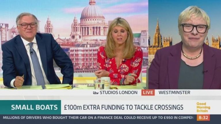 ITV GMB ‘bias’ fury over ‘ludicrous’ small boats debate as Ed Balls quizzes Home Office Minister: ‘They’re his WIFE’S policies!’